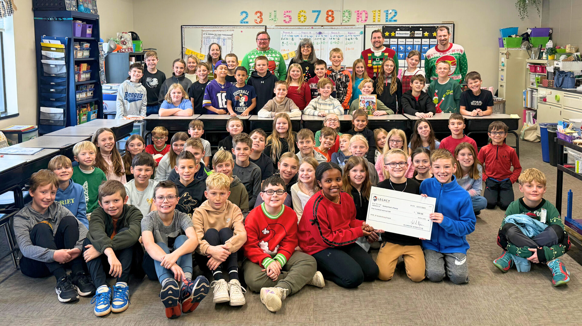 LCA 4th Grade Students: Samaritan's Purse Christmas Project